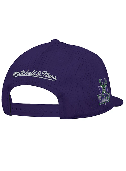 Mitchell & Ness HWC '93 Meshed Up Milwaukee Bucks Snapback Hat - Image 2