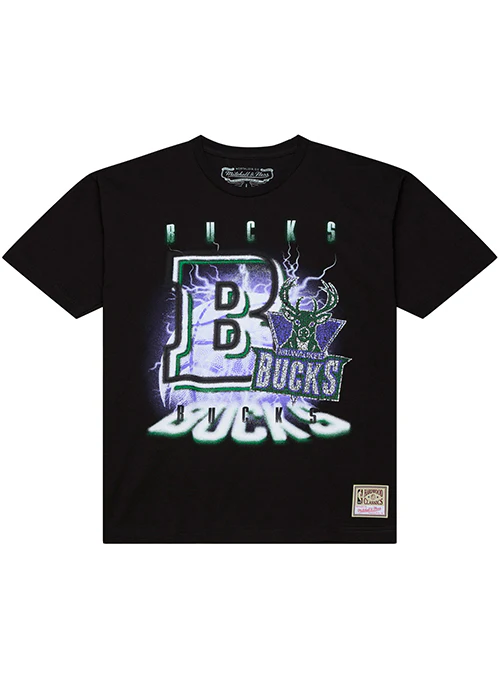 Mitchell & Ness HWC '93 Static Streak Milwaukee Bucks T-Shirt