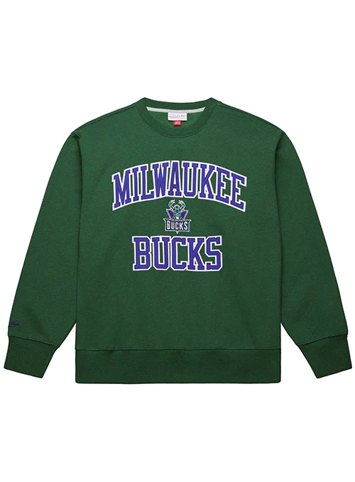 Mitchell & Ness HWC '93 Playoff Win Milwaukee Bucks Crewneck Sweatshirt