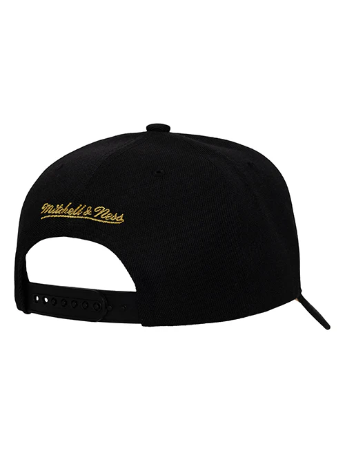 Mitchell & Ness HWC '68 Pro Pinned Gold Milwaukee Bucks Snapback Hat - Image 2
