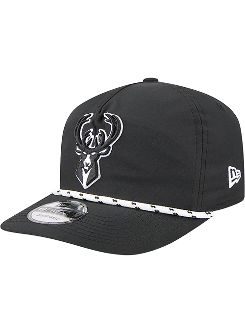 New Era 19Twenty Tonal Icon Black Milwaukee Bucks Snapback Hat