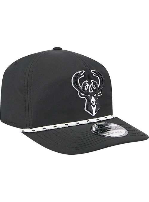 New Era 19Twenty Tonal Icon Black Milwaukee Bucks Snapback Hat - Image 2