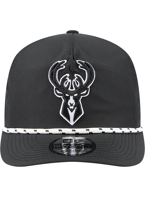 New Era 19Twenty Tonal Icon Black Milwaukee Bucks Snapback Hat - Image 3