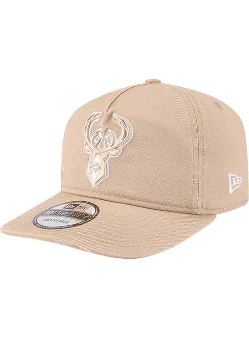 New Era 19Twenty Cream Milwaukee Bucks Snapback Hat
