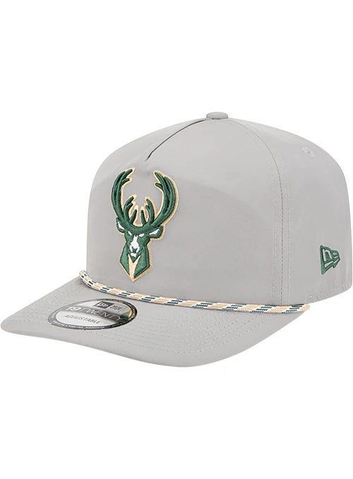 New Era 19Twenty Grey Milwaukee Bucks Snapback Hat