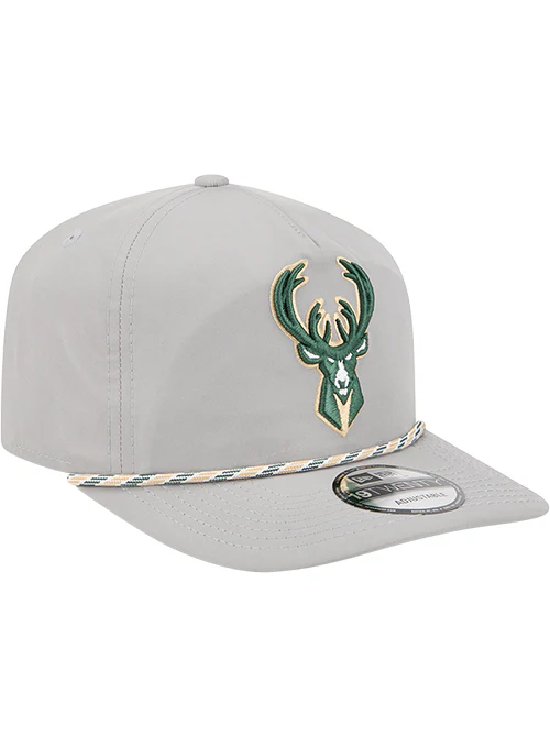 New Era 19Twenty Grey Milwaukee Bucks Snapback Hat - Image 2