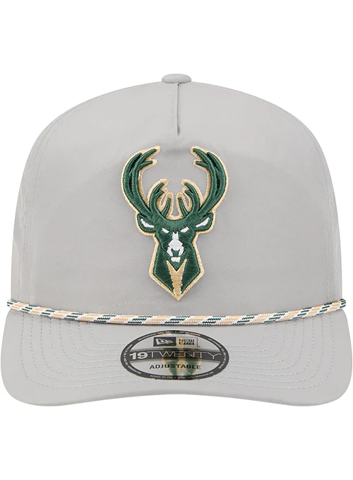 New Era 19Twenty Grey Milwaukee Bucks Snapback Hat - Image 3