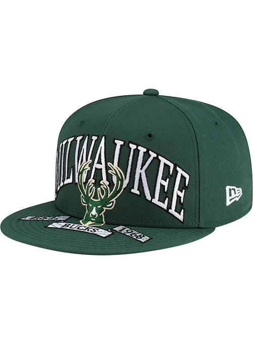 New Era 59Fifty Establish Ribbon Milwaukee Bucks Fitted Hat