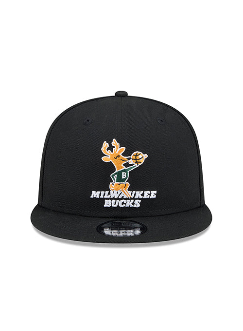 New Era 9Fifty HWC '68 Black Milwaukee Bucks Snapback Hat - Image 3