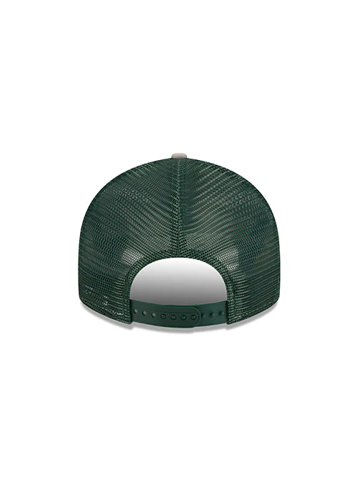 New Era 9Fifty Icon Mesh Gray Milwaukee Bucks Snapback Hat - Image 6
