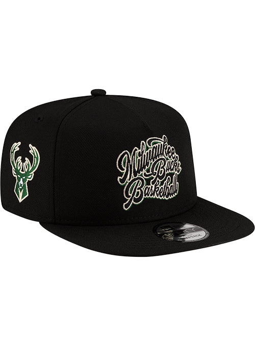 New Era 9Fifty 3 Line Milwaukee Bucks Snapback Hat - Image 2