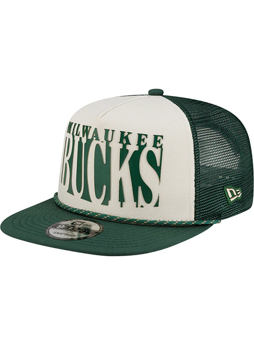 New Era 9Fifty Racing Milwaukee Bucks Snapback Hat