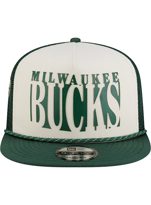 New Era 9Fifty Racing Milwaukee Bucks Snapback Hat - Image 3