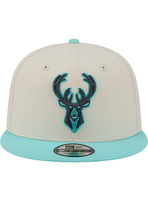 New Era 9Fifty Color Pack Two-Toned Milwaukee Bucks Snapback Hat - Image 3