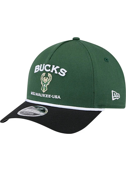 New Era 9Forty Two Tone Rope Milwaukee Bucks Adjustable Hat