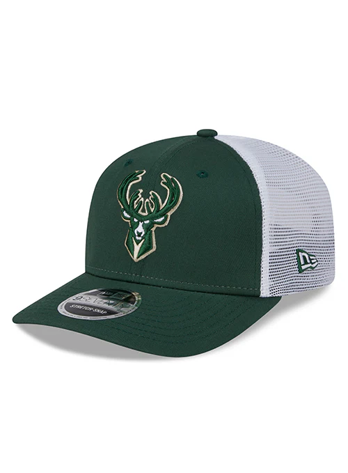 New Era 9Seventy Team Color Milwaukee Bucks Stretch Snapback Trucker Hat