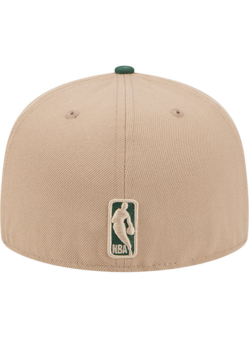 New Era 59Fifty 2-Tone Camel Milwaukee Bucks Fitted Hat - Image 4