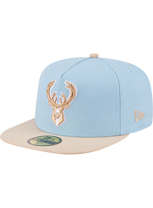 New Era 59Fifty Color Pack 2-Tone Blue Milwaukee Bucks Fitted Hat