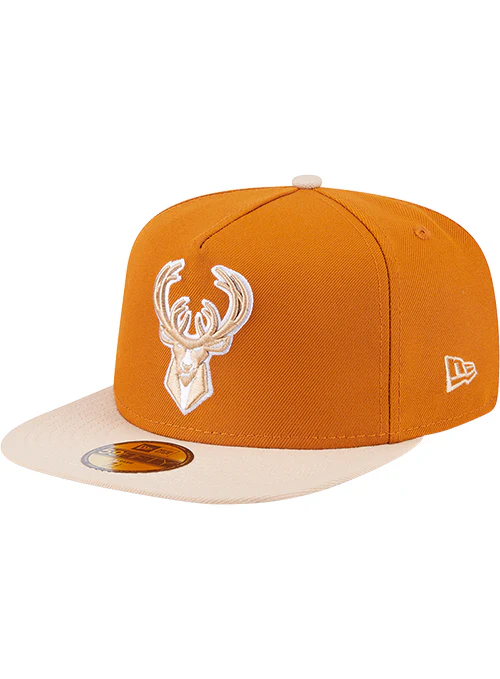 New Era Color 59Fifty Pack 2-Tone Orange Milwaukee Bucks Fitted Hat