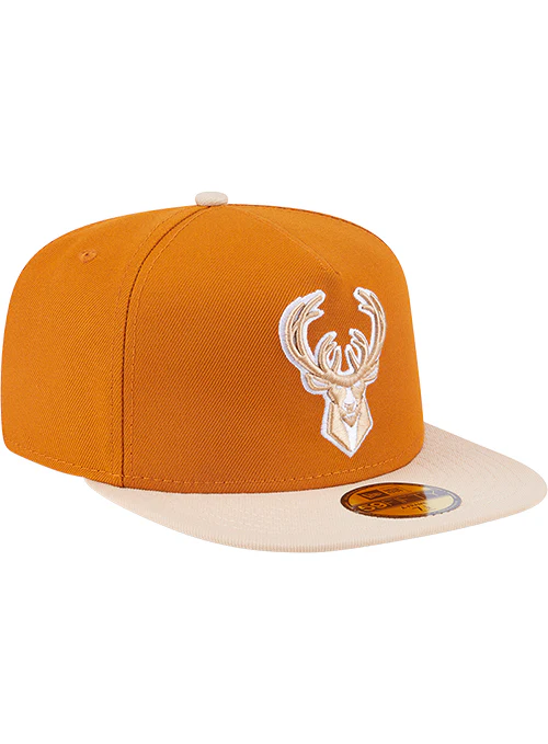 New Era Color 59Fifty Pack 2-Tone Orange Milwaukee Bucks Fitted Hat - Image 2
