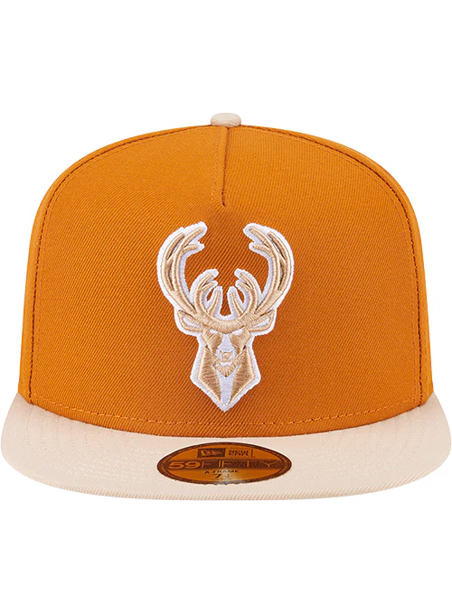 New Era Color 59Fifty Pack 2-Tone Orange Milwaukee Bucks Fitted Hat - Image 3