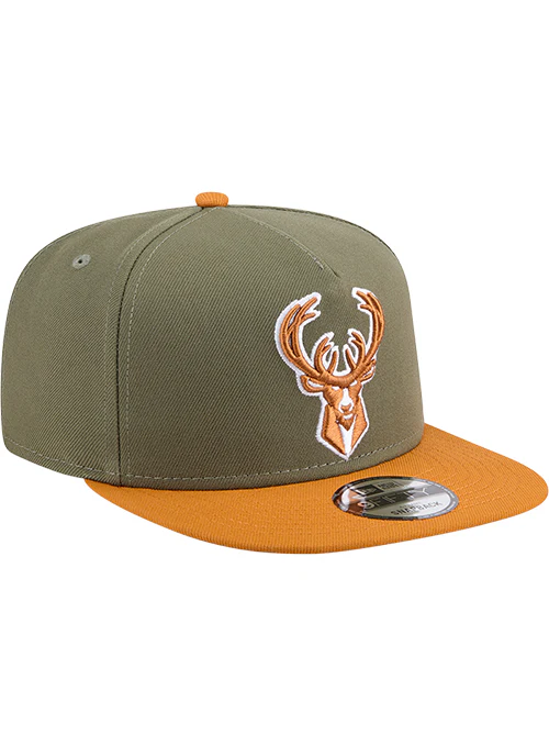 New Era 9Fifty A-Frame 2-Tone Color Pack Milwaukee Bucks Snapback Hat - Image 2