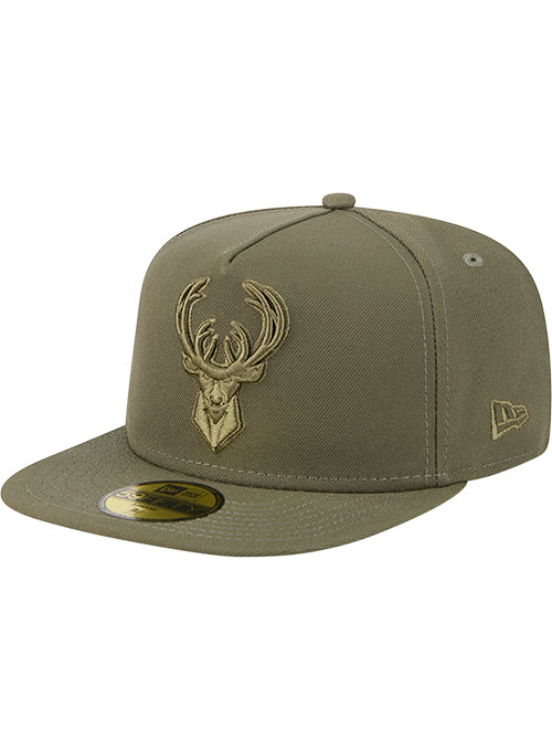 New Era 59Fifty Color Pack Olive Milwaukee Bucks Fitted Hat
