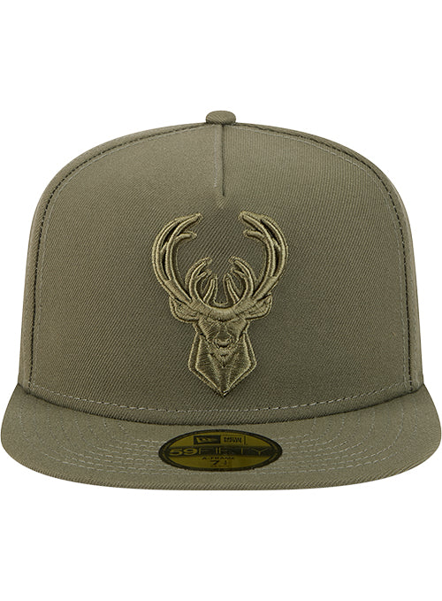New Era 59Fifty Color Pack Olive Milwaukee Bucks Fitted Hat - Image 3