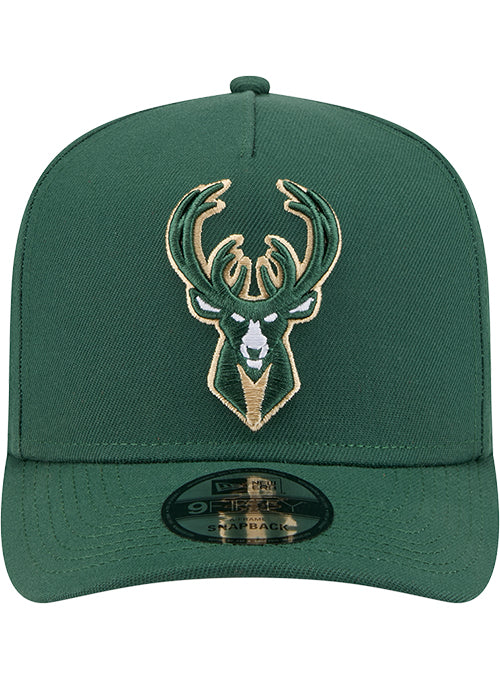 New Era 9Fifty Conference Patch Milwaukee Bucks Snapback Hat - Image 3
