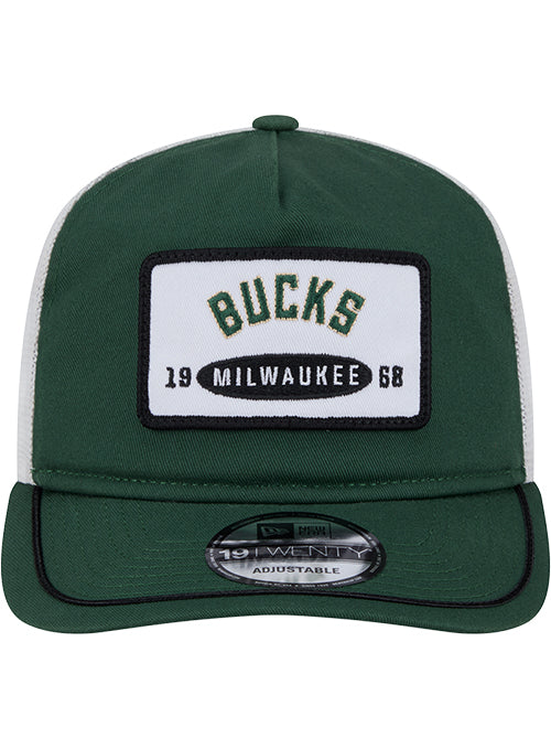 New Era Emblem Patch Golfer Milwaukee Bucks Snapback Hat - Image 3