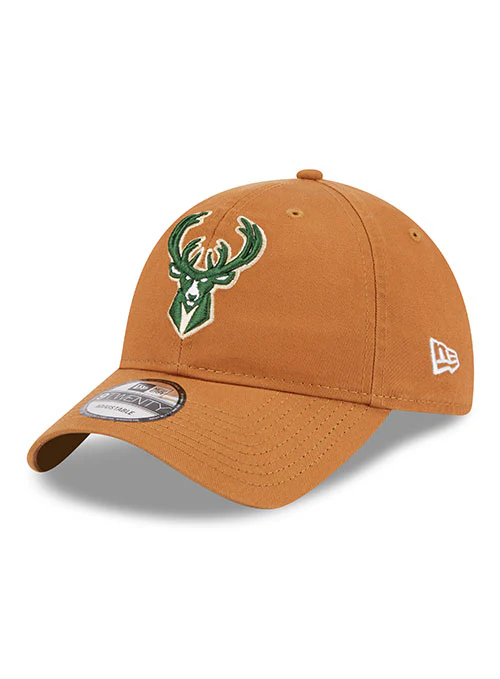New Era Icon 9Twenty Bronze Milwaukee Bucks Adjustable Hat