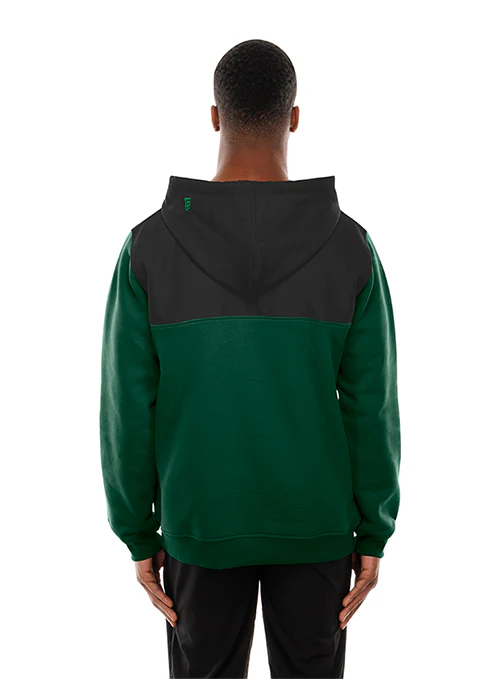New Era Leisure Throw Milwaukee Bucks 1/4 Zip Hooded Sweatshirt - Image 2