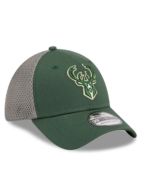 New Era Neo Icon 39Thirty Milwaukee Bucks Flex Fit Hat - Image 2