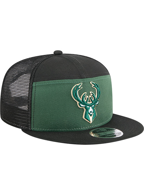 New Era 9FIfty Seven-Panel Outdoor Milwaukee Bucks Snapback Hat - Image 2