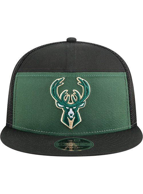 New Era 9FIfty Seven-Panel Outdoor Milwaukee Bucks Snapback Hat - Image 3