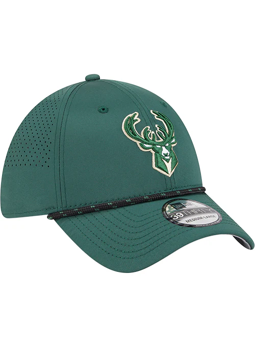 New Era 39Thirty Perform Milwaukee Bucks Flex Fit Hat - Image 2