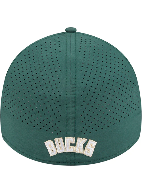 New Era 39Thirty Perform Milwaukee Bucks Flex Fit Hat - Image 4