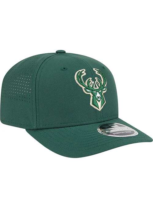 New Era 9Seventy Perform Stretch-Snap Milwaukee Bucks Snapback Hat - Image 2