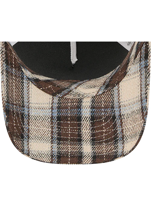 New Era 9Forty M-Crown Plaid Mesh Milwaukee Bucks Snapback Hat - Image 5