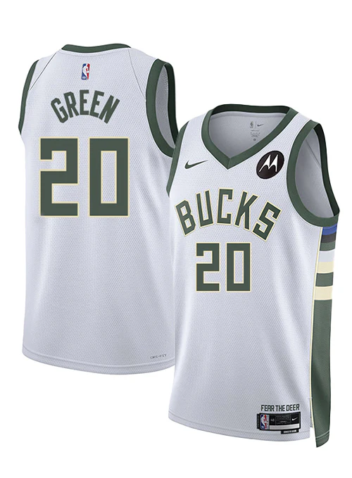 Nike 2022 Association Edition AJ Green Milwaukee Bucks Swingman Jersey