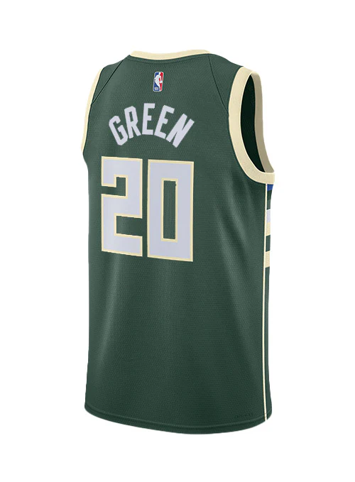 Nike 2022 Icon Edition AJ Green Milwaukee Bucks Swingman Jersey - Image 2