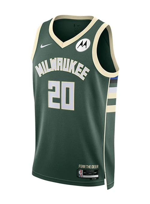 Nike 2022 Icon Edition AJ Green Milwaukee Bucks Swingman Jersey - Image 3