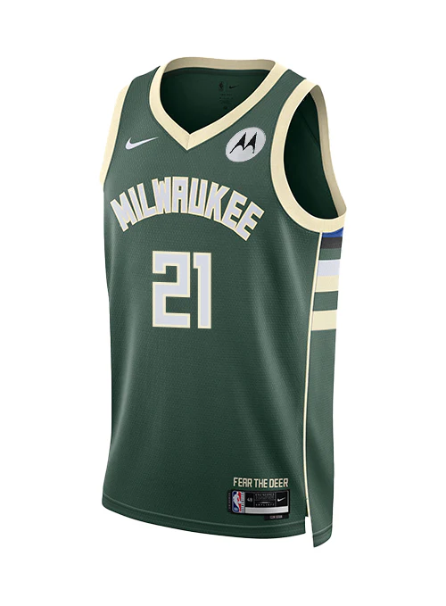 Nike 2022 Icon Edition Ousmane Dieng Milwaukee Bucks Swingman Jersey - Image 2