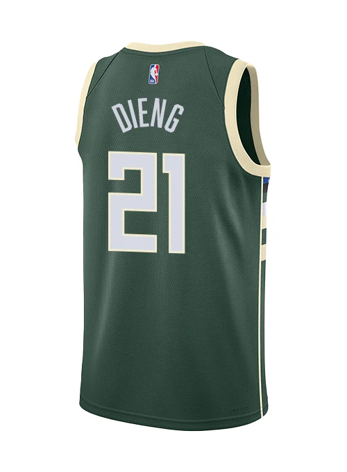 Nike 2022 Icon Edition Ousmane Dieng Milwaukee Bucks Swingman Jersey - Image 3