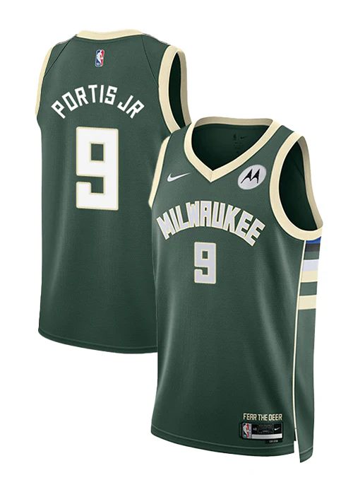 Nike 2022 Icon Edition Bobby Portis Jr Milwaukee Bucks Swingman Jersey