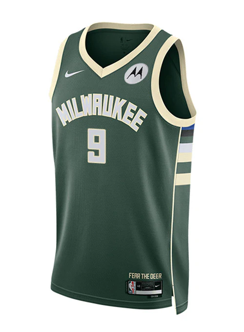 Nike 2022 Icon Edition Bobby Portis Jr Milwaukee Bucks Swingman Jersey - Image 3