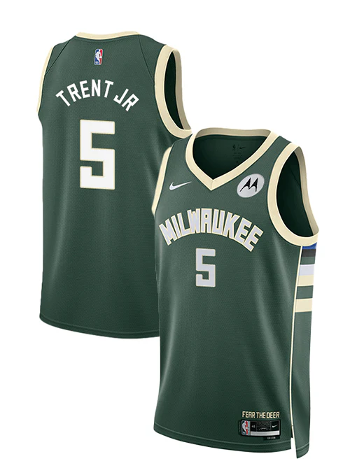 Nike 2022 Icon Edition Gary Trent Jr Milwaukee Bucks Swingman Jersey