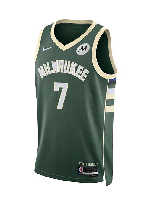 Nike 2022 Icon Edition Kevin Porter Jr. Milwaukee Bucks Swingman Jersey - Image 3