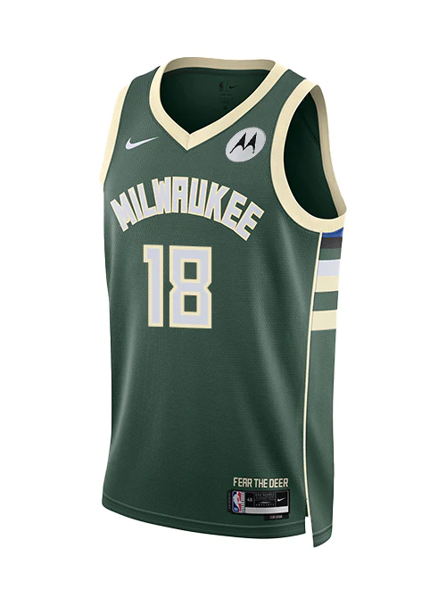Nike 2022 Icon Edition Kyle Kuzma Milwaukee Bucks Swingman Jersey - Image 3