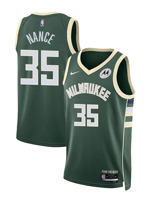 Nike 2022 Icon Edition Pete Nance Milwaukee Bucks Swingman Jersey